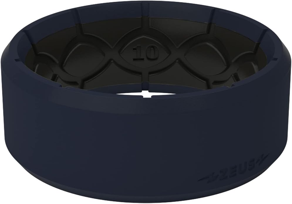 Groove Life Zeus Anti Stretch Silicone Ring Breathable Silicone Rings for Him and Her, Unique Design, Comfort Fit Ring