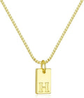 Initial Necklaces for Women 14K Gold Plated Letter Necklace Dainty Name Pendant Necklace Personalized Christmas Gifts for Women Trendy Gold Jewelry