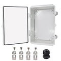 Waterproof Electrical Box, IP67 Junction Box Stainless Steel Latch Hinged Clear by YETLEBOX
