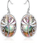 Multi-Color Gemstone Drop Earrings, Dangle Style, Hook Design