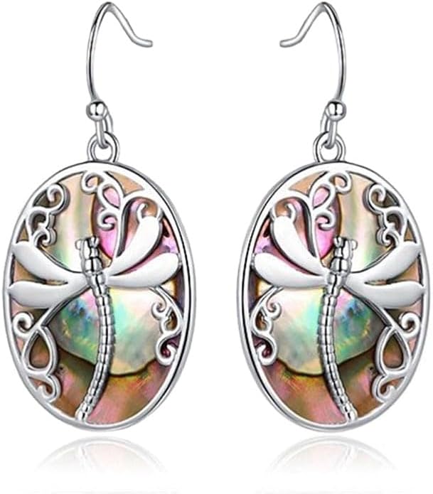 Multi-Color Gemstone Drop Earrings, Dangle Style, Hook Design