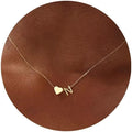 Turandoss Valentines Day Gifts for Kids Teen Girls - Dainty 18K Gold Plated Heart Initial A-Z Pendant Necklace Trendy Jewelry Heart Necklaces Birthday Valentines Day Gifts for Girlfriend Wife Women
