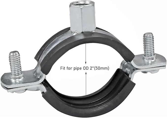 AKIHISA 10 Pcs Split Ring Pipe Hanger Heavy Duty Adjustable Pipe Bracket Clamp - Image 2