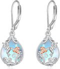 POPLYKE Celtic Filigree Teardrop Drop Dangle Earrings Sterling Silver Leverback Earrings Jewelry for Women