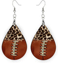 Teardrop Wood Earrings Light Weight Printed Image Dangle Jewelry, Fun and Funky