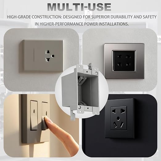1 Gang Old Work Electrical Box, UL Listed Non-Metallic PVC Switch & Outlet Box - Image 6