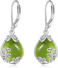 POPLYKE Celtic Filigree Teardrop Drop Dangle Earrings Sterling Silver Leverback Earrings Jewelry for Women