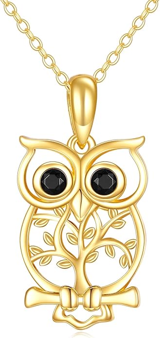 KECHO 14K Gold Animal Pendant Necklace - Dainty Zodiac & Pet Inspired Charm Necklace for Women - 16+1+1"