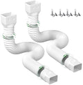 2 Pack Rain Gutter Downspout Extensions Flexible, Drain Downspout Extender by YOTODY