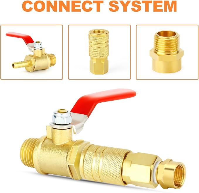 GASHER 5Pcs 1" G Thread Female × 1" NPT Thread Male Brass Pipe Fitting Adapter - Image 4
