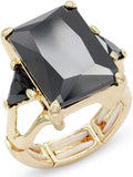 Lavencious Big Bold Radiant CZ Stones Stretch Rings for Women Size for 7-9