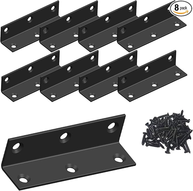 L Bracket, Heavy Duty Corner Brace, Stainless Steel Corner Bracket, Metal Braces by Aufuga