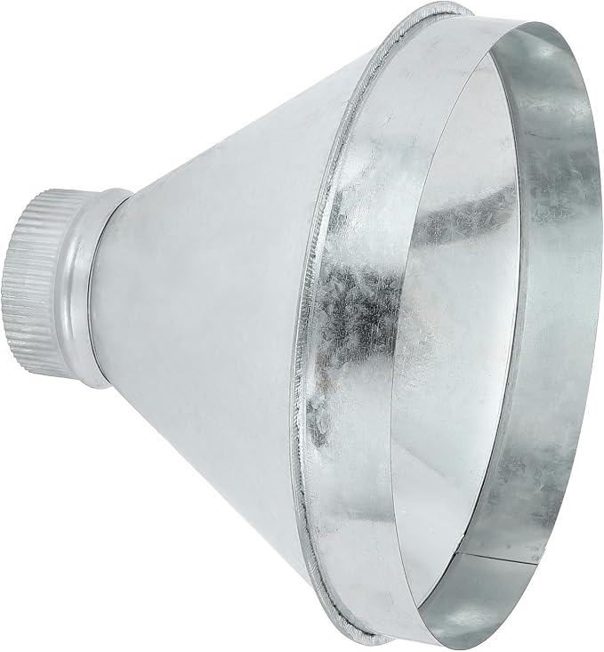 PATIKIL 12 Inch to 4 Inch Duct Reducer, Galvanized Steel Round Air Duct Reducer by PATIKIL