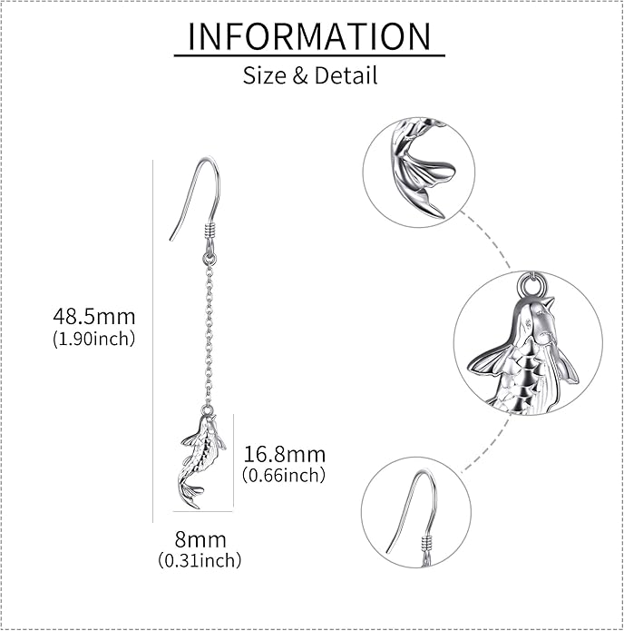 925 Sterling Silver Earrings for Women Dangle Drop Earrings Jewelry Gifts