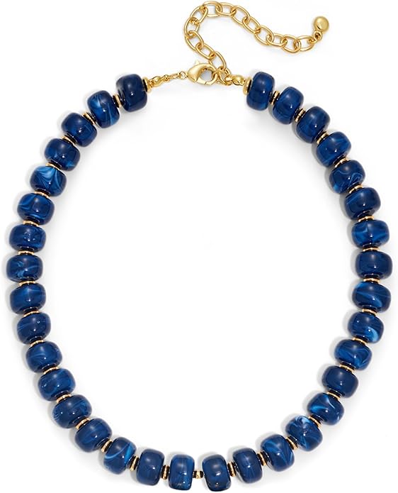 LILIE&WHITE Resin Chunky Beaded Necklace for Women Minimalistic Modern Statement Necklace Jewelry Accessories