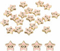 MECCANIXITY 20 Pcs Star Evil Eye Beads Colorful Flat Loose Spacer Evil Eye Charms for DIY Bracelet Earrings Necklace Crafts Jewelry Making, Pink