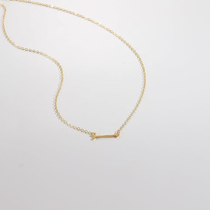 14K Gold Plated Dainty Pendant Butterfly Bead Boot Bee Baseball Flower Compass Airplane Heart Hummingbird Tree Necklace Simple Jewelry Gift for Women