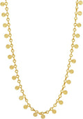 Gold Plated Link Chain Necklace for Women 18 Inch with 2 Inch Extender Adjustable Geometric Brass Jewelry Daily Wear Gift for Her Christmas