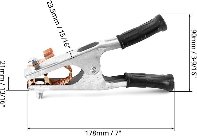 QWORK Copper Welding Ground Clamp, 4 Pack - Image 6