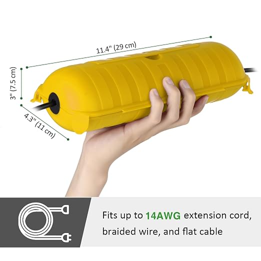 Outdoor Extension Cord Safety Cover, - Image 3