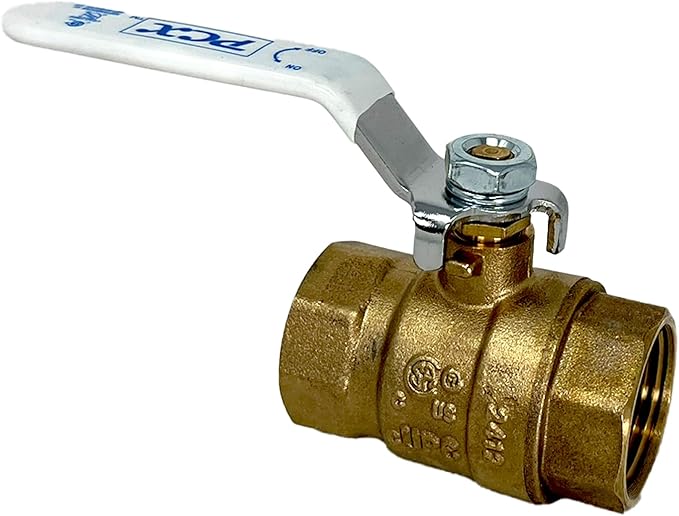 1-Pack 1-1/4 Inch FIP Female NPT Threaded Heavy Duty Brass Ball Valve, Full Port by PROCURU