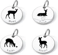 SM Design Mama Animal Charm Set – Set of 4 Stainless Steel Charms – Motherhood & Family Keepsake Jewelry Charmss