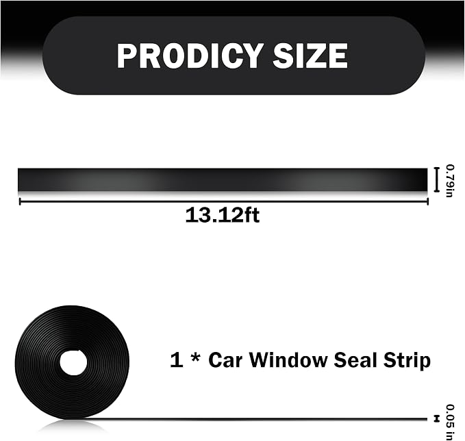 13.12FT Car Window Seal Strip, Rubber Automotive Weather Stripping - Image 2