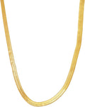 Gold Plated Link Chain Necklace for Women 18 Inch with 2 Inch Extender Adjustable Geometric Brass Jewelry Daily Wear Gift for Her Christmas