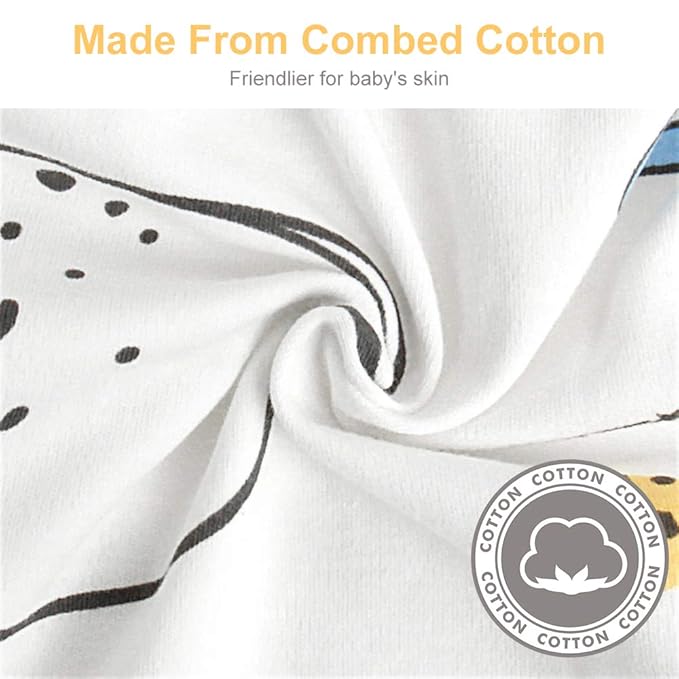 Premium Soft Cotton Baby Swaddle Blankets, Unisex Baby Blanket Wrap for Newborn Baby Boys Girls, Skin Friendly Wearable Swaddling Sleep Sack Calms Startle Reflex (Planet, White, 3-6 Months)