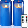 NURADA 3"x6"Flickering Flameless Candles: 3D Wick Acrylic Battery Operated LED by NURADA