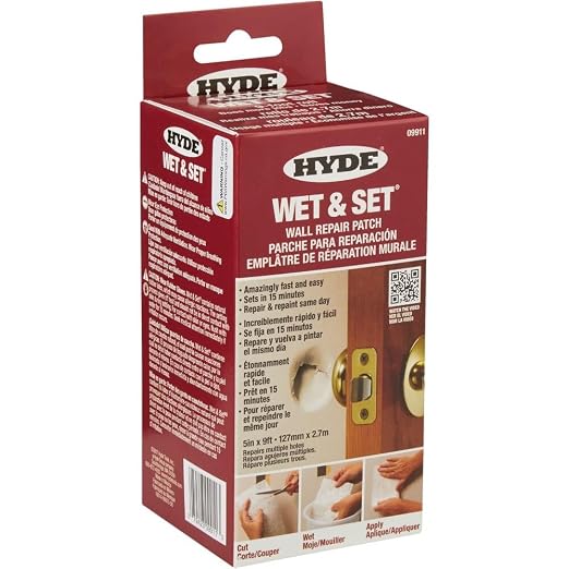 Hyde Tools 09911 5-Inch by 9-Foot Wet and Set Contractor's Roll Wall and by Hyde