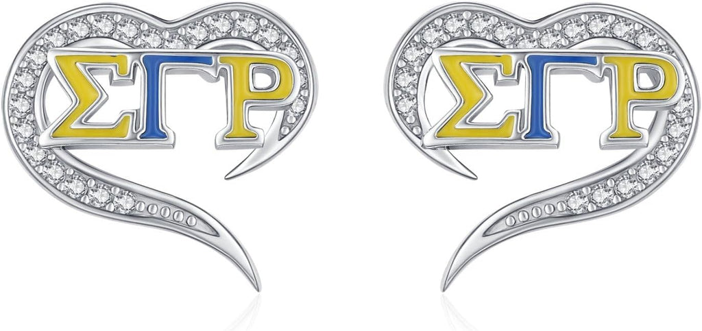 AKA/ZPB/DST/SGR/OES Sorority Gifts for Women 925 Sterling Silver Sorority Paraphernalia Gifts Greek Jewelry for Finer Women