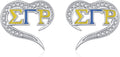 AKA/ZPB/DST/SGR/OES Sorority Gifts for Women 925 Sterling Silver Sorority Paraphernalia Gifts Greek Jewelry for Finer Women