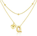 adoyi Valentines Day Gifts for Women Hers Dainty 14K Gold Plated Heart Initial Necklaces Layered Letter A-Z Pendant Necklace Stack Trendy Jewelry Birthday Valentines Day Gifts for Women Jewelry