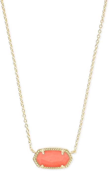 Kendra Scott Elisa Pendant Necklace for Women, Fashion Jewelry, 14k Gold-Plated