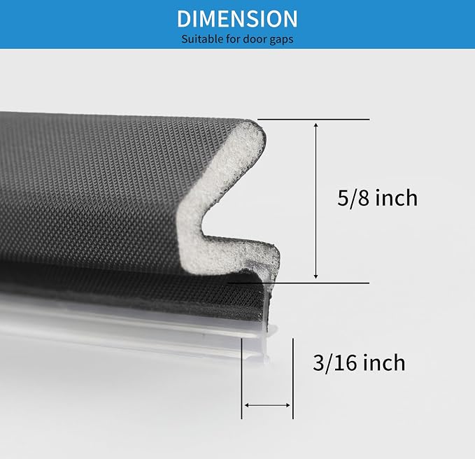 26FT Weather Stripping Door Seal, V-Shaped Q Foam, Door Weather Stripping - Image 3