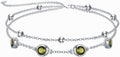 Dorunmo 925 Sterling Silver Birthstone Anklet Bracelets for Women Birthday Mother's Day Jewelry Gifts for Wife Girlfriend Mother Her