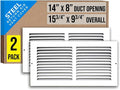 Fits 14x8 Duct Opening | Steel Return Air Grille by Handua | Vent Cover Grill by Handua