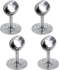 Antrader 1-1/2" Curtain Rod Ceiling Mount Bracket, Stainless Steel Flange by Antrader