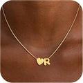 Valentines Day Gifts for Kids Teen Girls Women - 14K Gold Plated Dainty Heart A-Z Initial Letter Necklace Teen Girls Gifts Trendy Stuff Birthday Gift for 5 6 7 8 9 10 Year Old Girls Gift