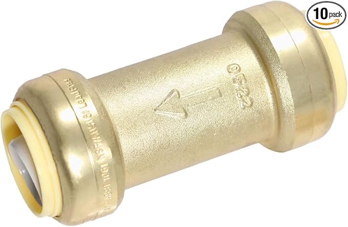 10 Pack XFITTING 1" Push Fit Check Valve, Push to Connect by XFITTING