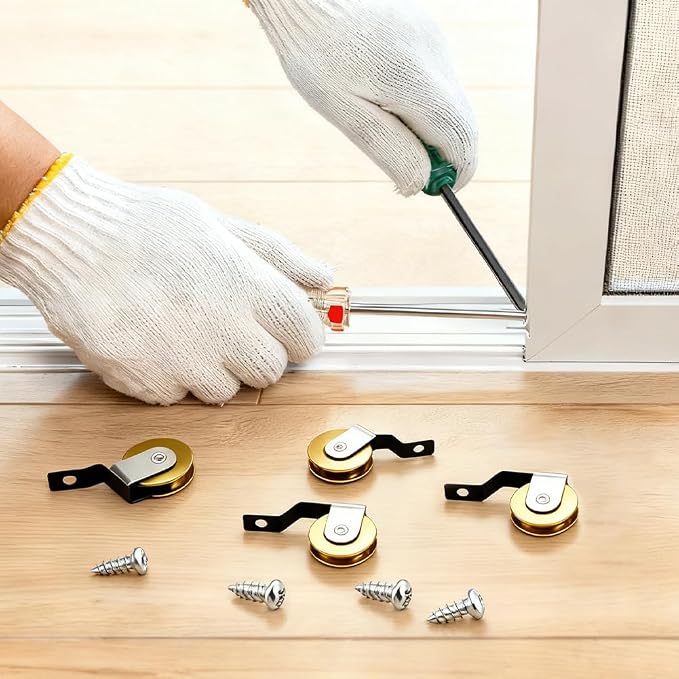 4 Pack Sliding Screen Door Rollers Replacement Fits - Image 7