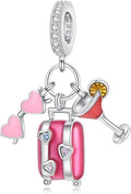 Bible Family Mom Wife Love Heart Dangle Charm 925 Sterling Silver Charms fits Bracelets and Necklace Pendant Bead Charms Jewelry Present for Women Family Friends