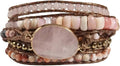ZOSOJONA Women Wrap Bracelets Boho Natural Stone Jasper Turquoises Strand Bracelet Jewelry Collection