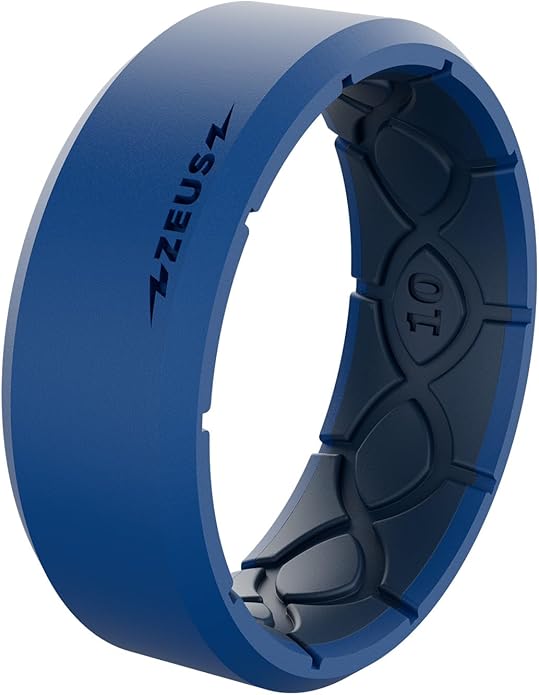Groove Life Zeus Anti Stretch Silicone Ring Breathable Silicone Rings for Him and Her, Unique Design, Comfort Fit Ring