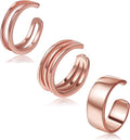 CHIC & ARTSY 925 Sterling Silver Ear Cuffs for Women, Non Piercing Clip On Cartilage Cuffs, Adjustable Fake Conch & Helix Earrings, Gold Plated & Oxidized Various Styles