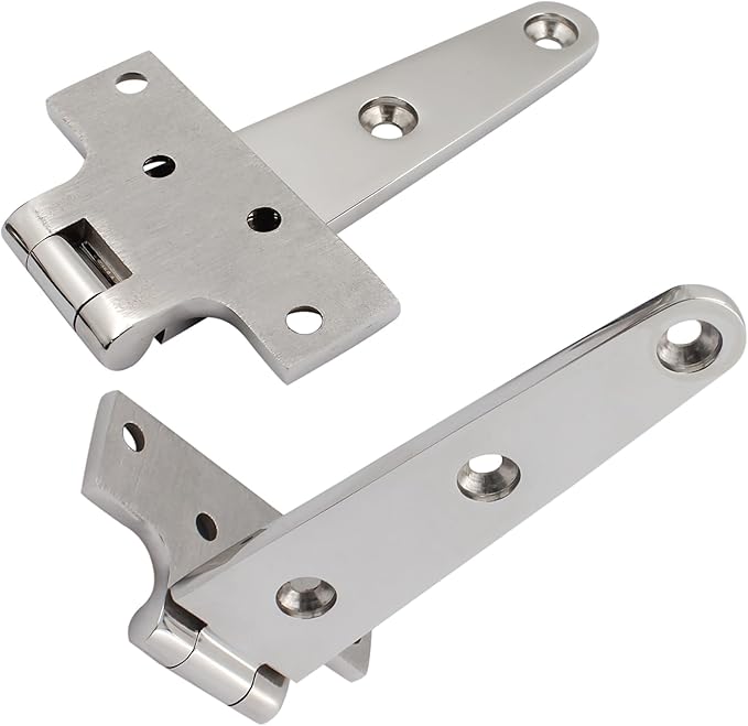 316 Stainless Steel T Hinges Marine Grade 6'' x 3" Heavy Duty Boat Hatch Hinge - Image 2