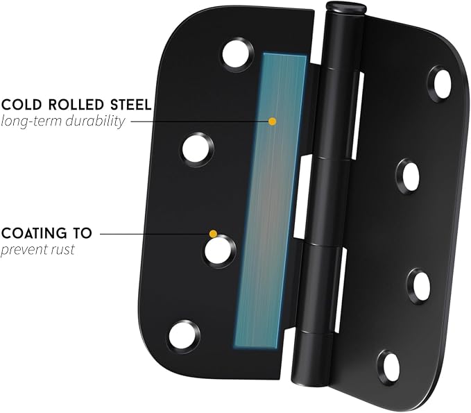 goldenwarm Door Hinges Heavy Duty Iron Door Hinges Interior and Exterior Door - Image 3