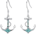 Ocean Earrings 925 Sterling Silver Turquoise Sea Animal Dangle Drop Earrings Beach Themed Jewelry Gifts for Women Girls