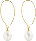 SOFYBJA Dainty 18K Gold Plated Disc Ball Triangle Sunburst Drop Earrings Long Dangle Lightweight Handmade Earrings Jewelry